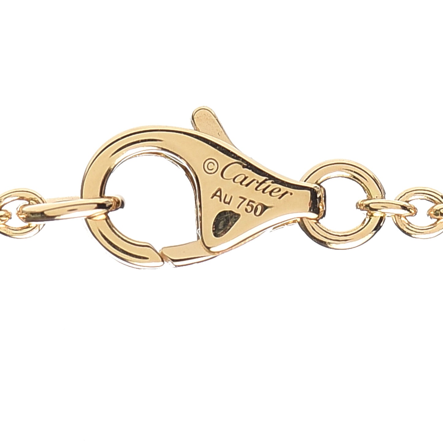 18K Yellow Gold Interlocking LOVE Necklace