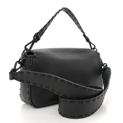 Fendi Cuoio Romano Selleria Baguette Black Black 3 of 12