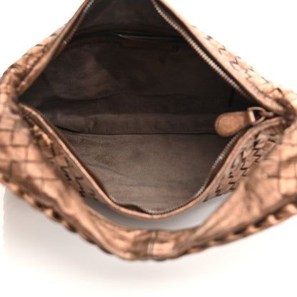 Bottega Veneta Metallic Nappa Intrecciato Veneta Hobo 5 of 10