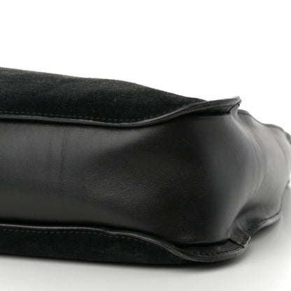 Gucci Suede Logo Hobo Bag Black 10 of 16