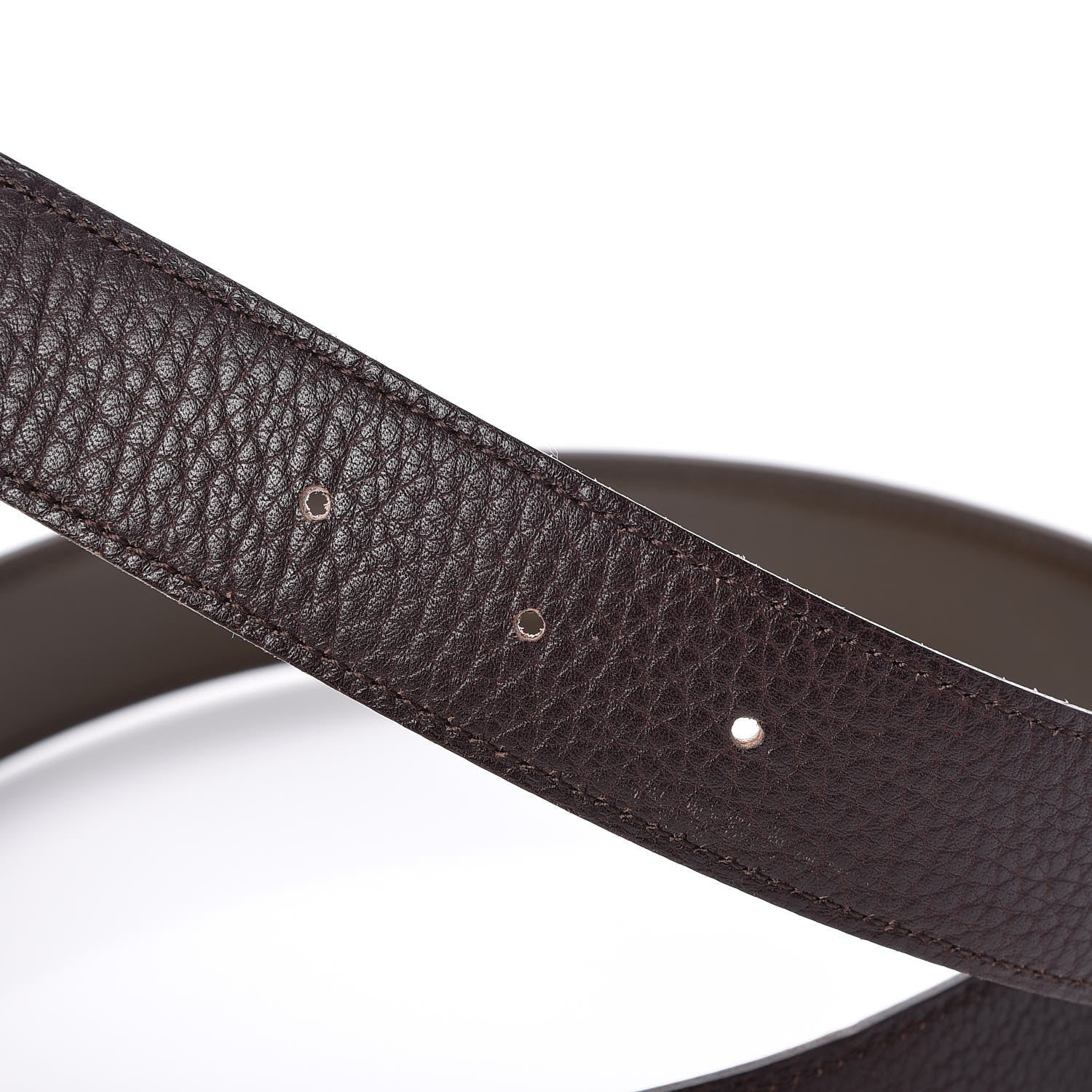 Hermes Box Togo 32mm Belt Strap 70 Chocolate 3 of 4
