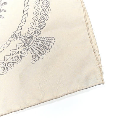 Hermes Silk Paperoles Scarf 90 Beige 12 of 12