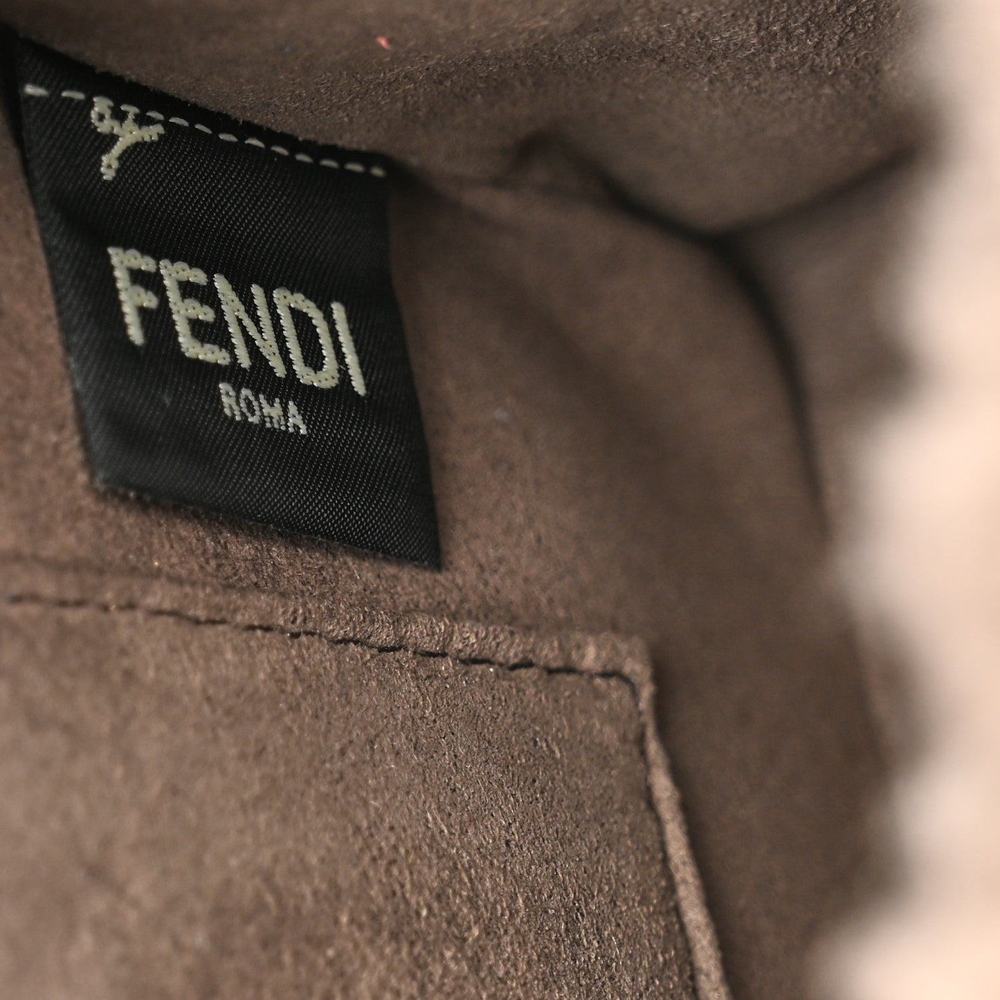 Shearling Vitello Century F is Fendi Small Kan I Shoulder Bag Pink Tortora Blue