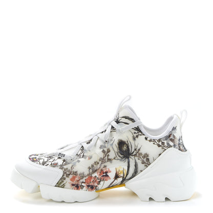 Christian Dior Neoprene Rubber Champetre Print Womens D-Connect Sneakers 40.5 White Multicolor 1 of 12