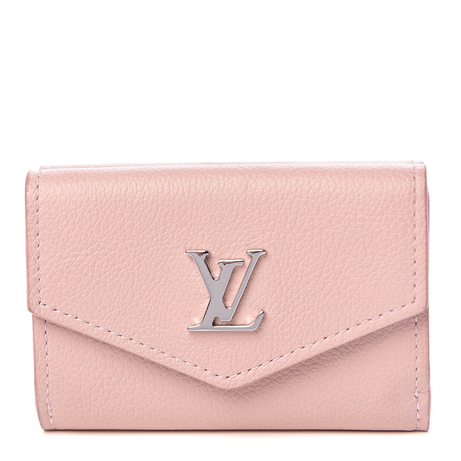 Louis Vuitton Calfskin Lockmini Wallet Rose Ballerine 1 of 9