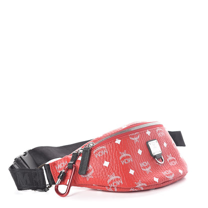 MCM Visetos Small Fursten Belt Bag Red 4 of 9