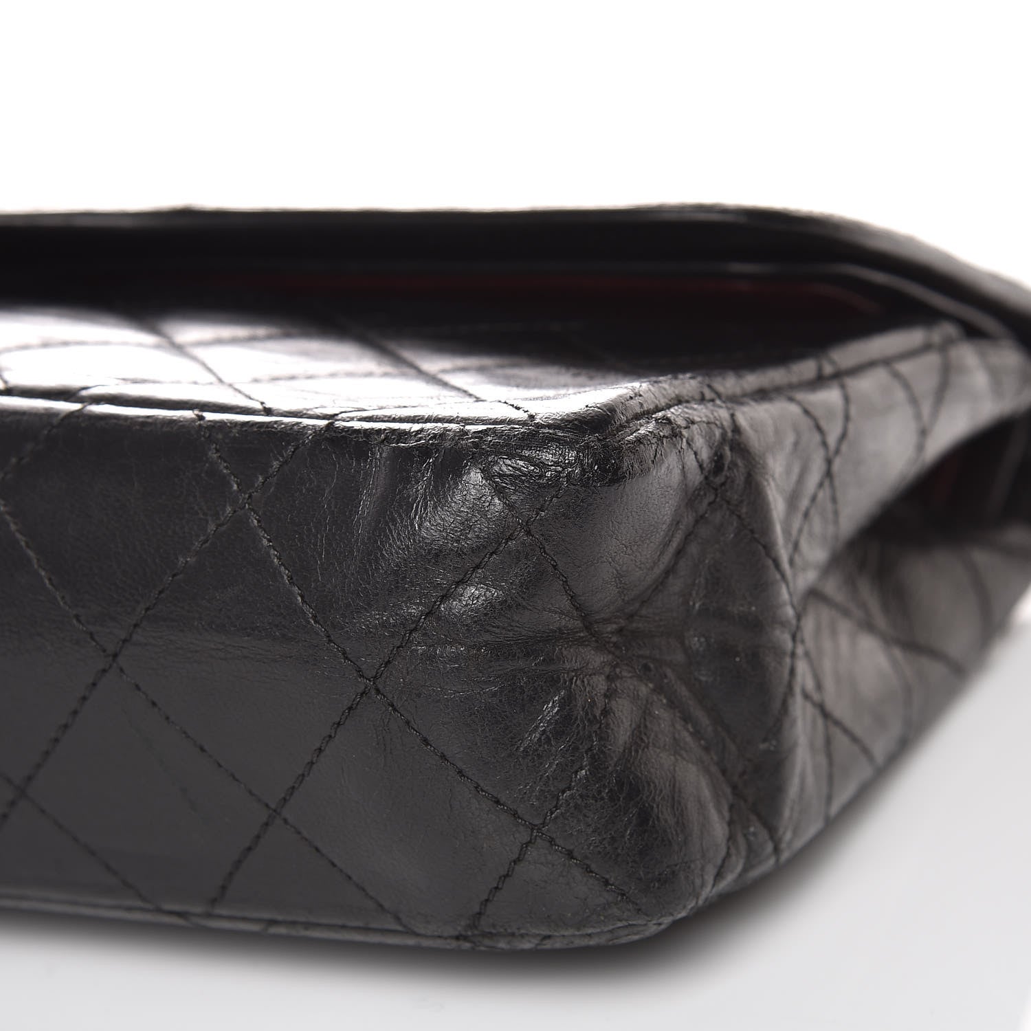 Chanel Lambskin Quilted Medium Double Flap Black 13 of 24