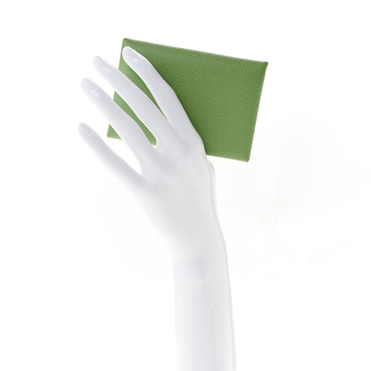 Hermes Epsom Calvi Duo Card Case Vert Yucca 2 of 11