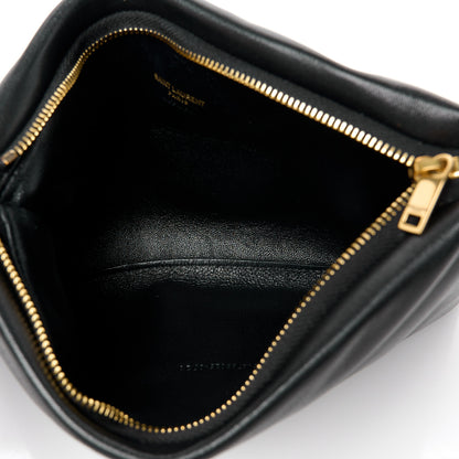 Saint Laurent Lambskin Small Calypso Pouch Black 5 of 8