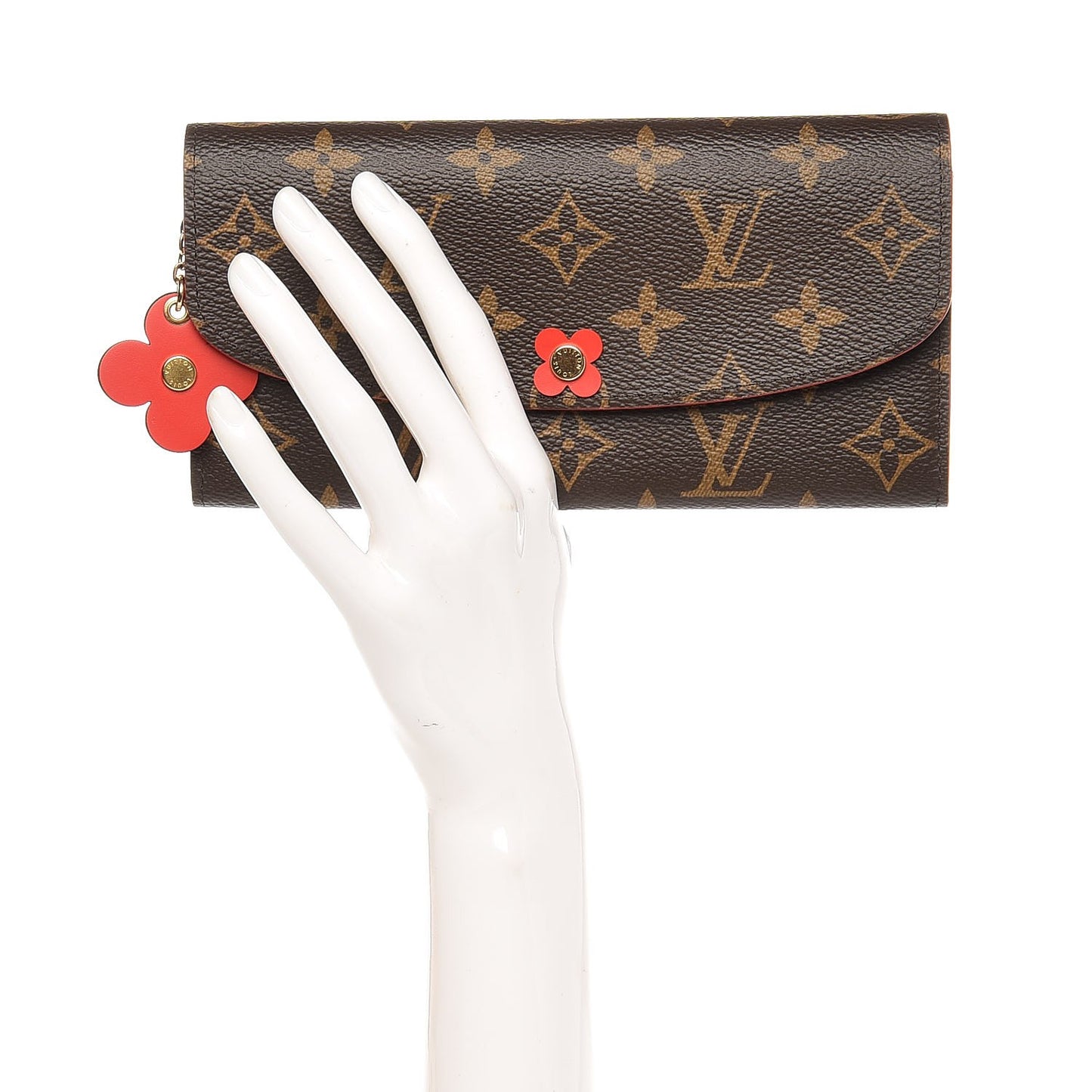 Monogram Bloom Flower Emilie Wallet Coquelicot