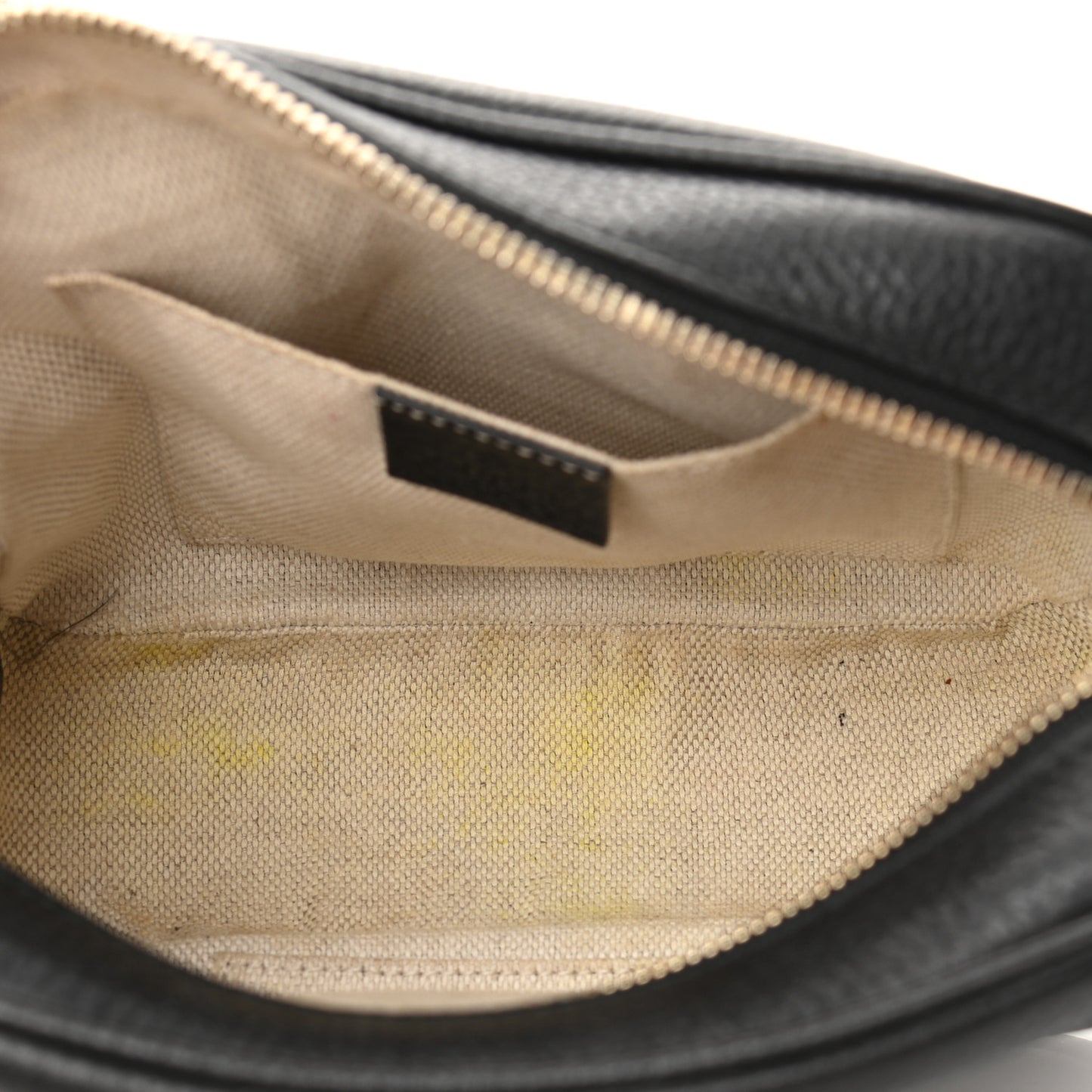 Pebbled Calfskin Small Soho Disco Bag Black