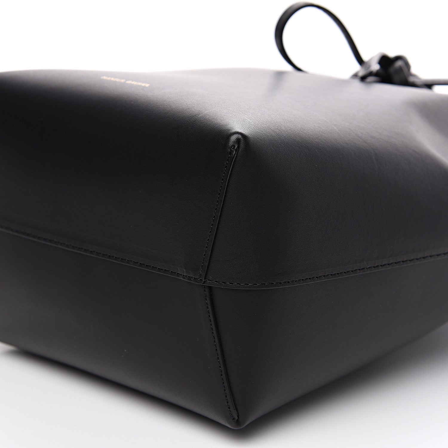 Mansur Gavriel Vegetable Tanned Calfskin Mini Bucket Bag Black Ballerina 7 of 7