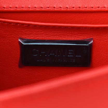 Chanel Galuchat Stingray Small Boy Flap Red 9 of 10