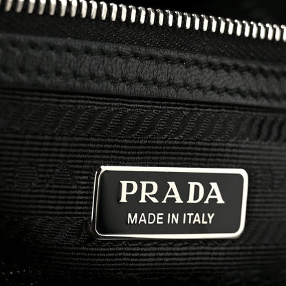 Prada Satin Crystal Mini Galleria Double Zip Tote Metal 6 of 10