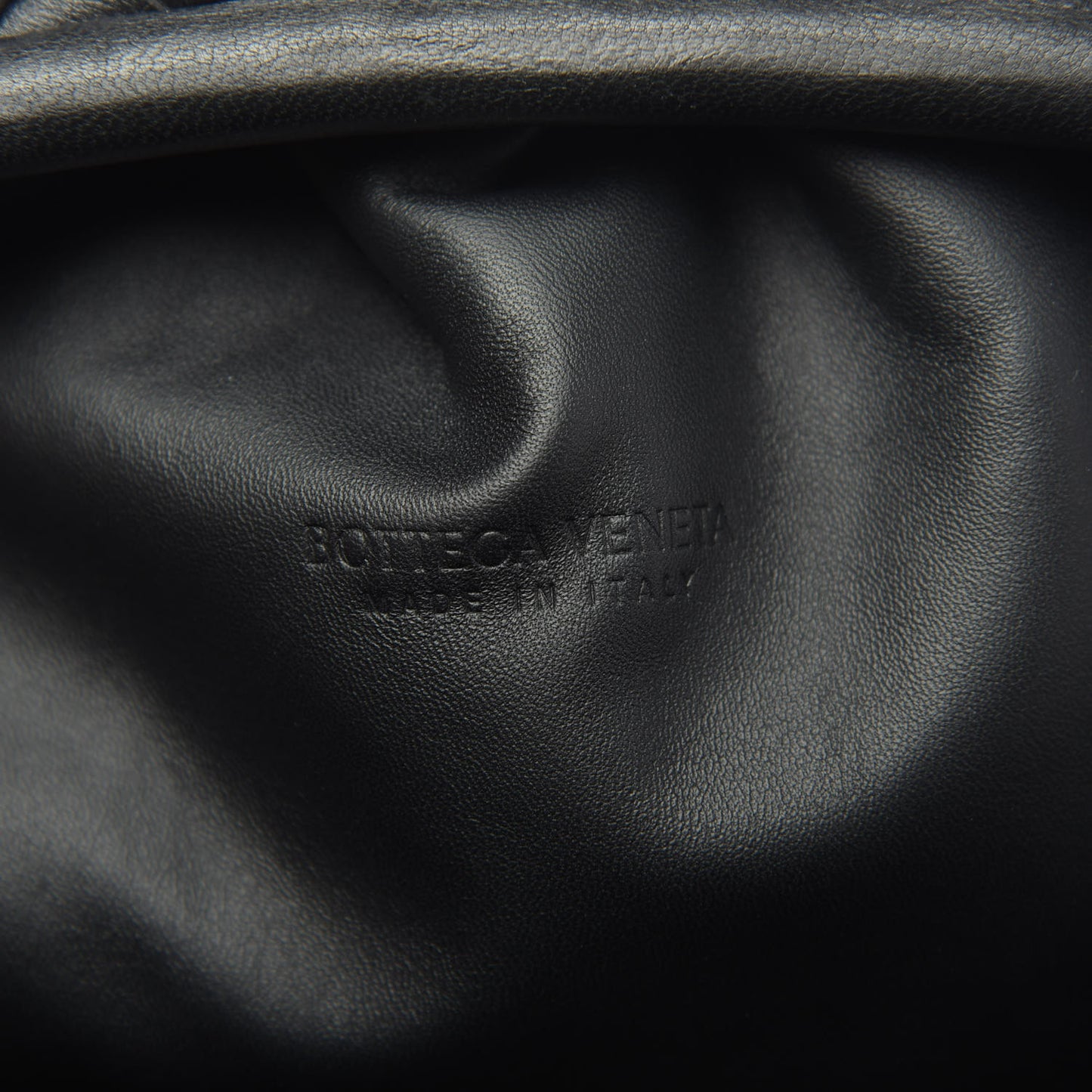 Nappa Maxi Intreccio The Pouch Oversized Clutch Black
