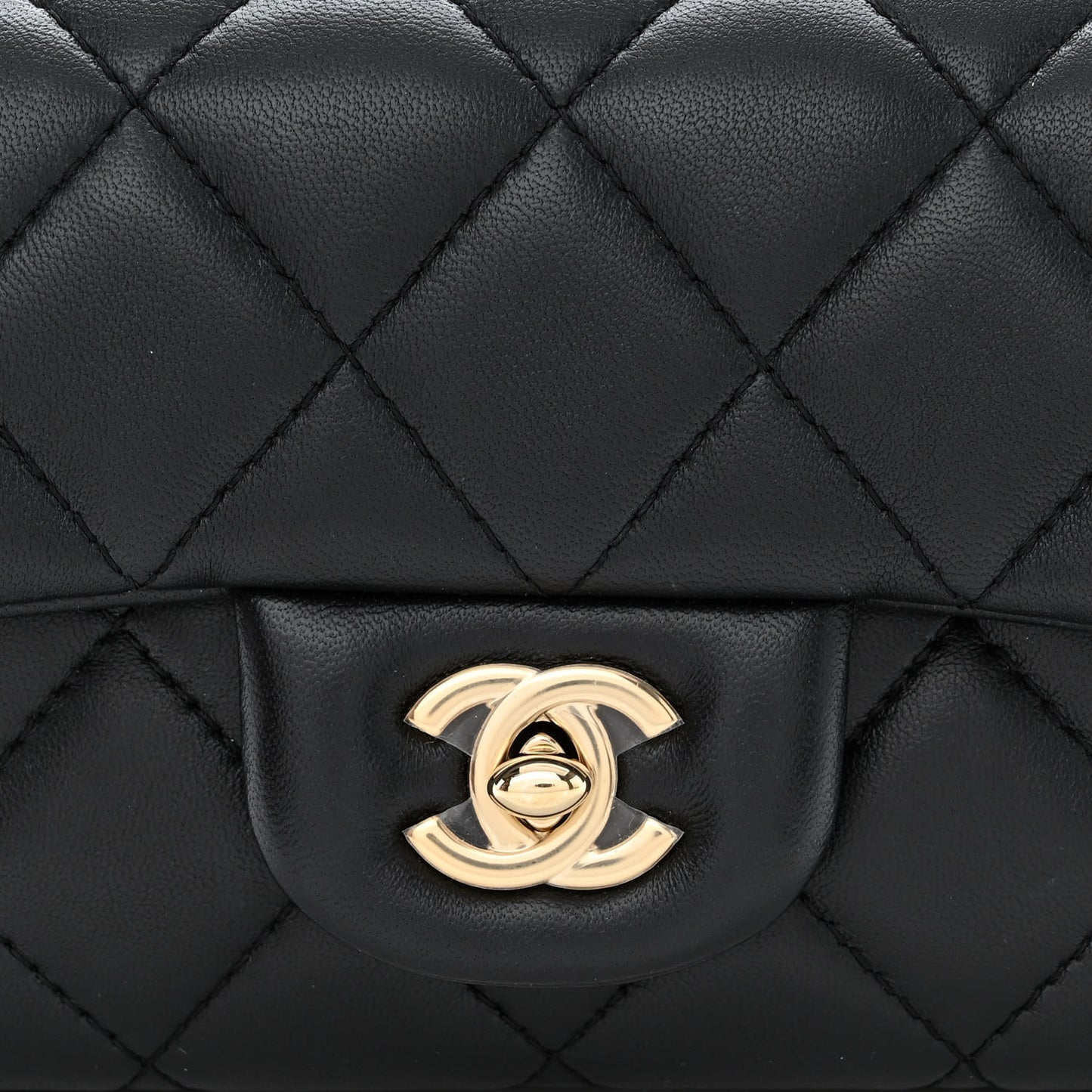 Lambskin Quilted Mini My Precious Waist Bag Black