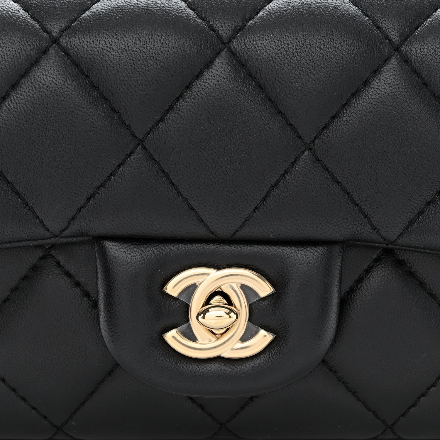 Chanel Lambskin Quilted Mini My Precious Waist Bag Black 8 of 10