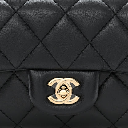 Chanel Lambskin Quilted Mini My Precious Waist Bag Black 8 of 10