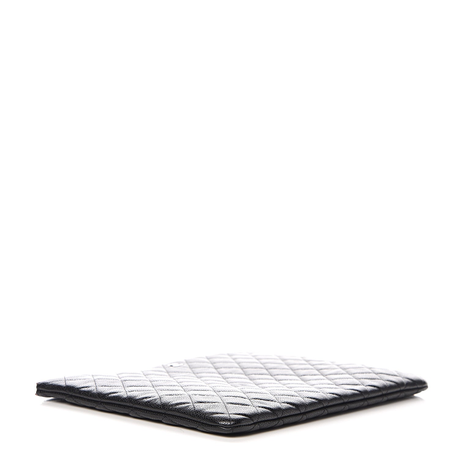Chanel Caviar Quilted Large Cosmetic Case Black 3 of 6