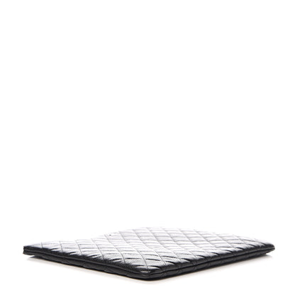 Chanel Caviar Quilted Large Cosmetic Case Black 3 of 6