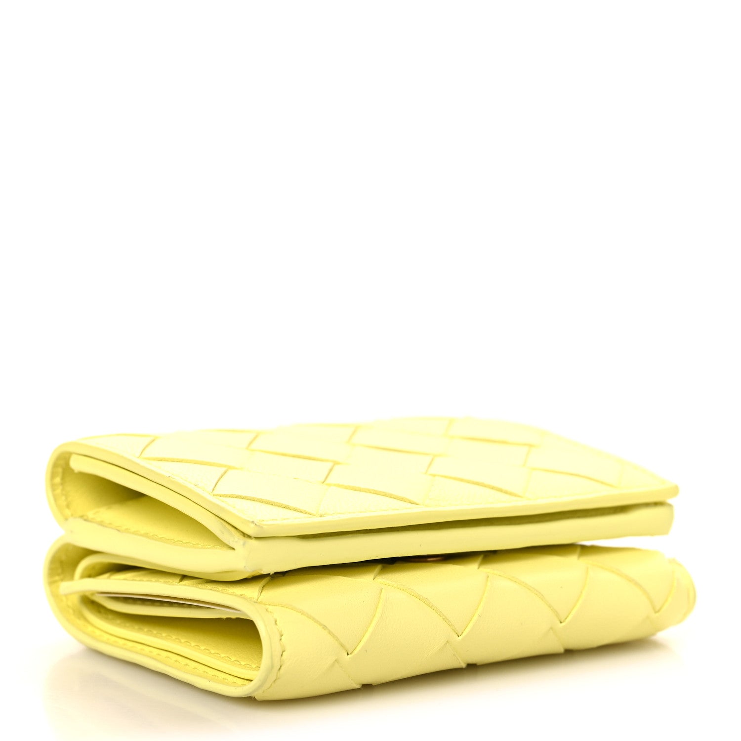 Bottega Veneta Nappa Intrecciato Trifold Wallet Ice Cream 4 of 9