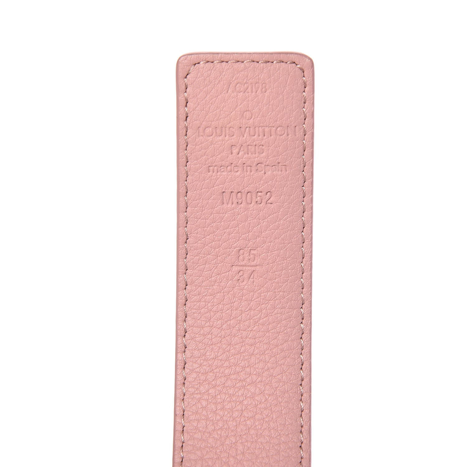Louis Vuitton Calfskin Monogram 30mm LV Initiales Reversible Belt 85 34 Rose Ballerine 5 of 5