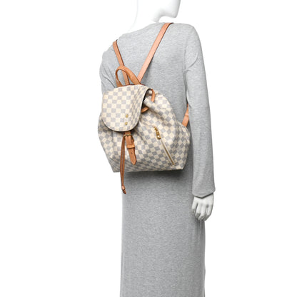 Louis Vuitton Damier Azur Sperone Backpack 2 of 13