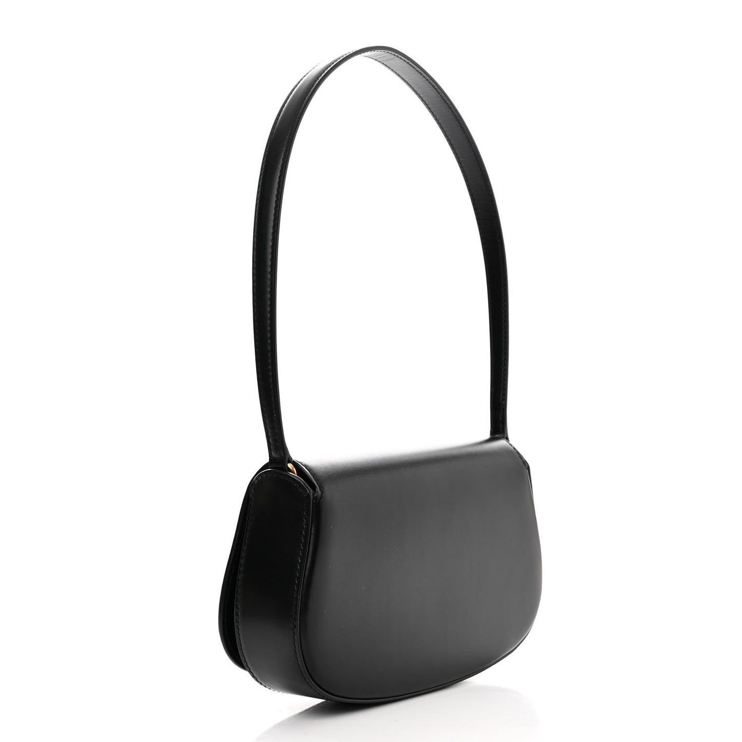 Box Calfskin Mini Voltaire Shoulder Bag Black