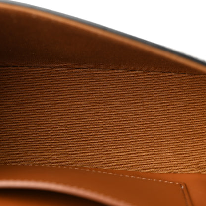 Celine Triomphe Canvas Calfskin Tabou Clutch on Strap Tan 5 of 13