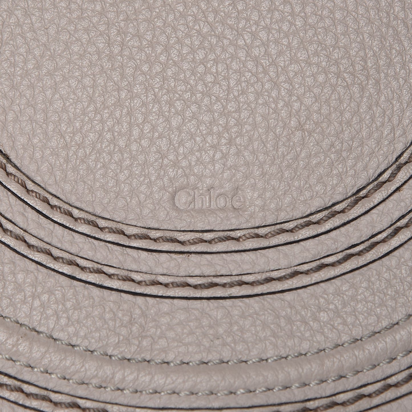 Calfskin Mini Marcie Round Crossbody Bag Pastel Grey