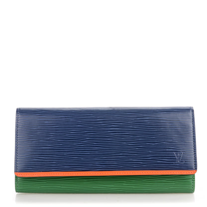 Louis Vuitton Epi Flore Wallet Tri-Color Orange 1 of 7
