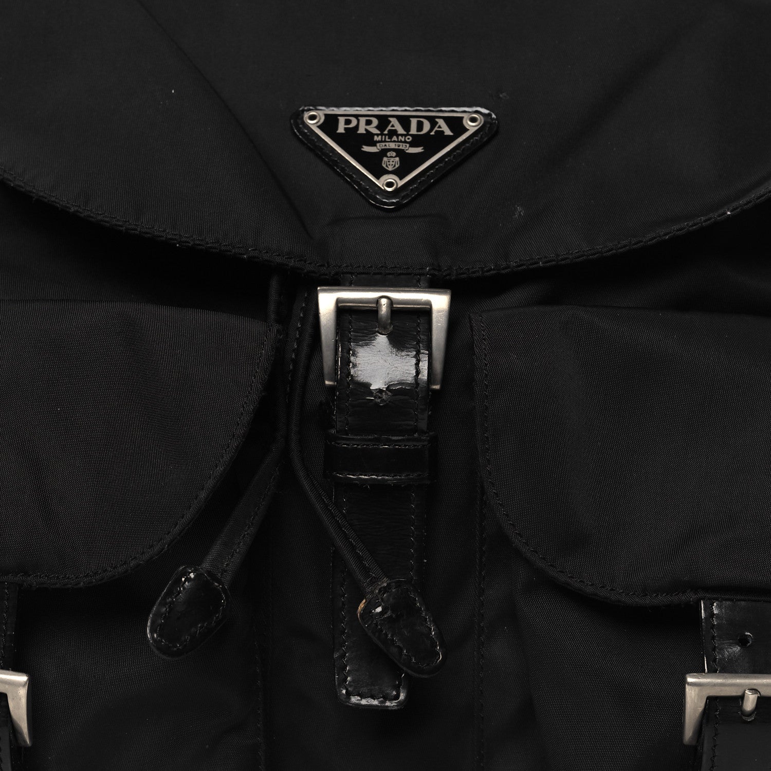 Prada Nylon Vela Medium Backpack Black 6 of 11
