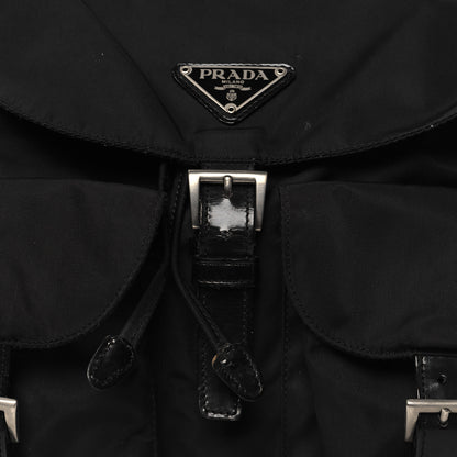 Prada Nylon Vela Medium Backpack Black 6 of 11