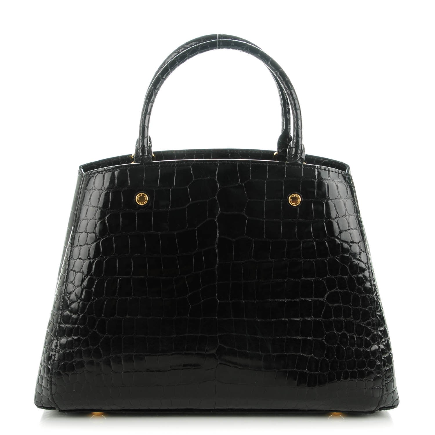 Louis Vuitton Crocodile Brilliant Montaigne MM Black 1 of 7