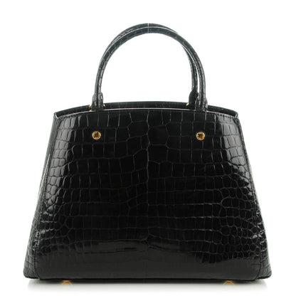 Louis Vuitton Crocodile Brilliant Montaigne MM Black 1 of 7