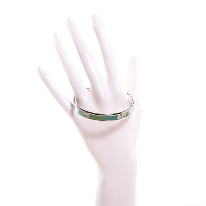 Hermes Printed Enamel Della Cavalleria Narrow Bracelet 65 Foret 2 of 6