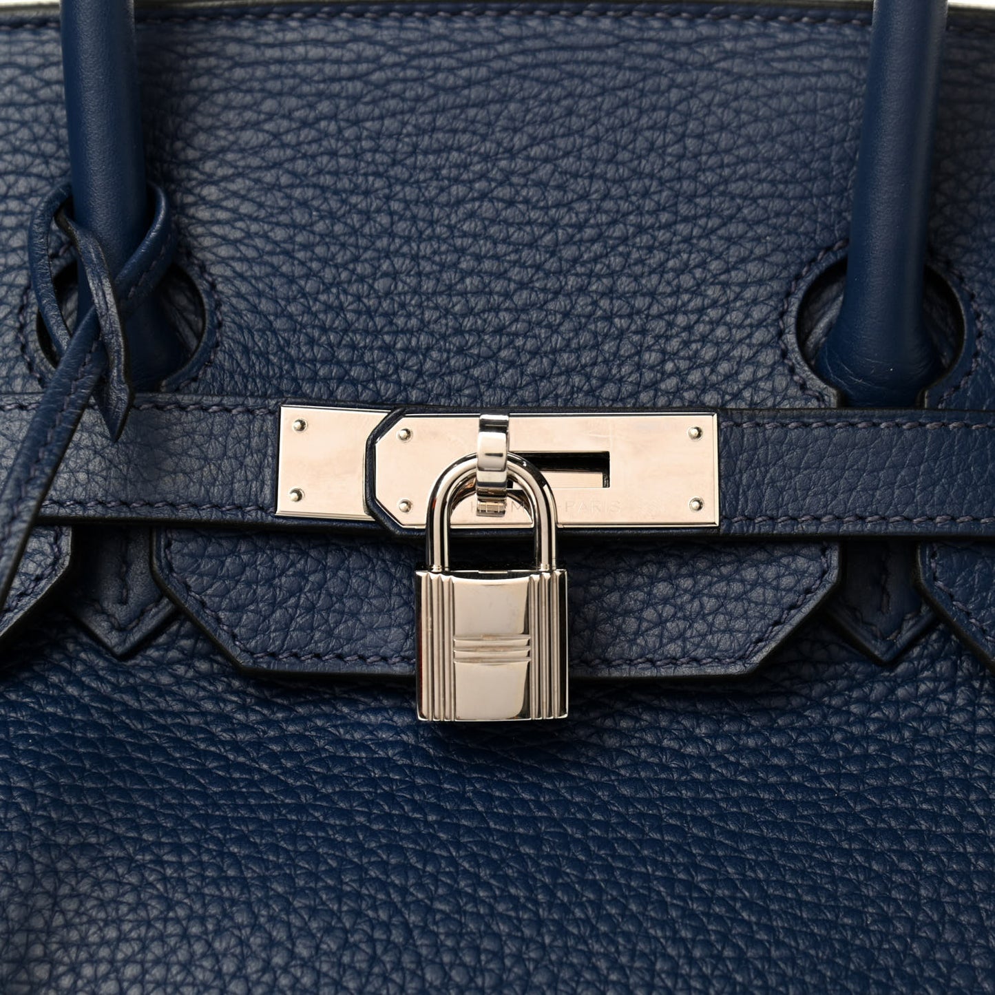 Taurillon Clemence Birkin 35 Bleu Saphir