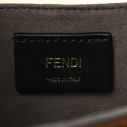Fendi Vitello Century F is Fendi FF Embossed Kan I Shoulder Bag Orzo Tobacco 6 of 9