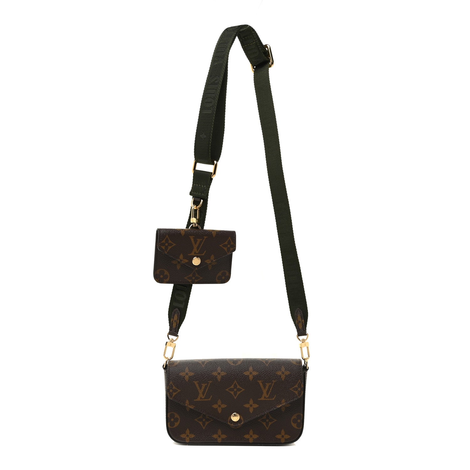 Louis Vuitton Monogram Felicie Strap & Go Kaki 1 of 11