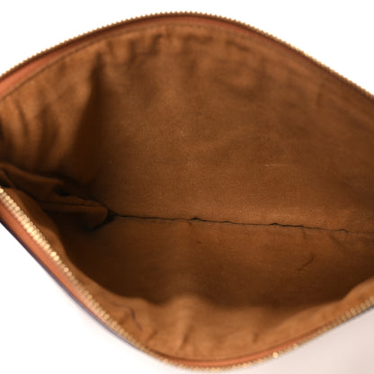 MCM Visetos Medium Stark Wristlet Pouch Cognac 5 of 11