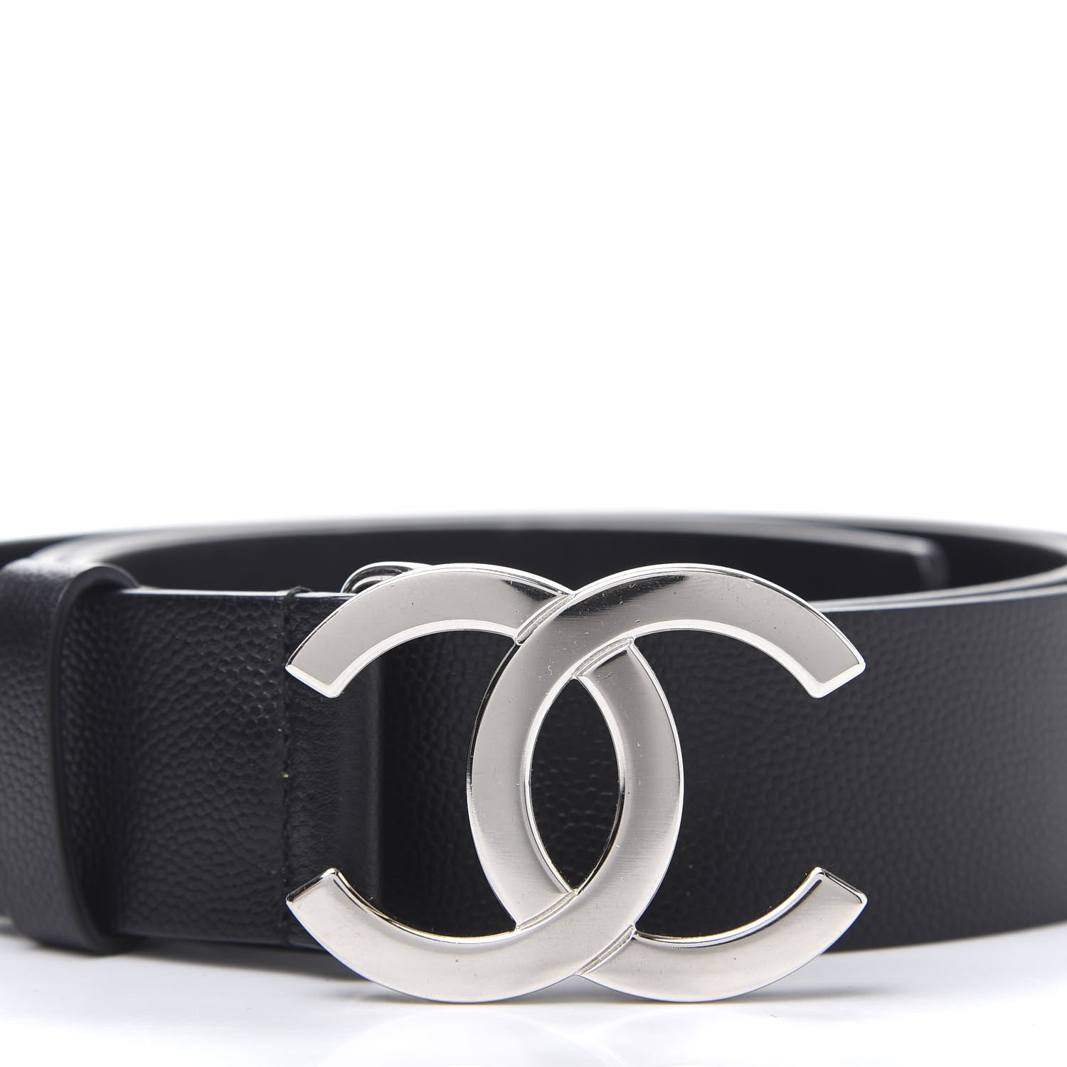 Chanel Caviar CC Logo Belt 90 36 Black 3 of 9