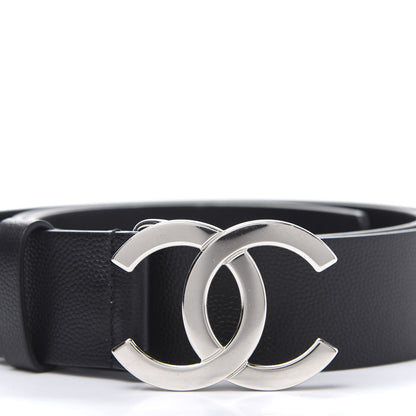 Chanel Caviar CC Logo Belt 90 36 Black 3 of 9