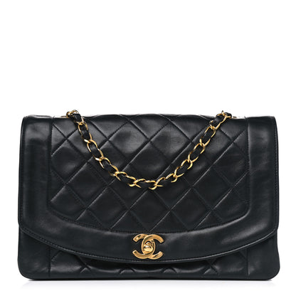 Chanel Lambskin Quilted Medium Single Flap Black 1 of 10