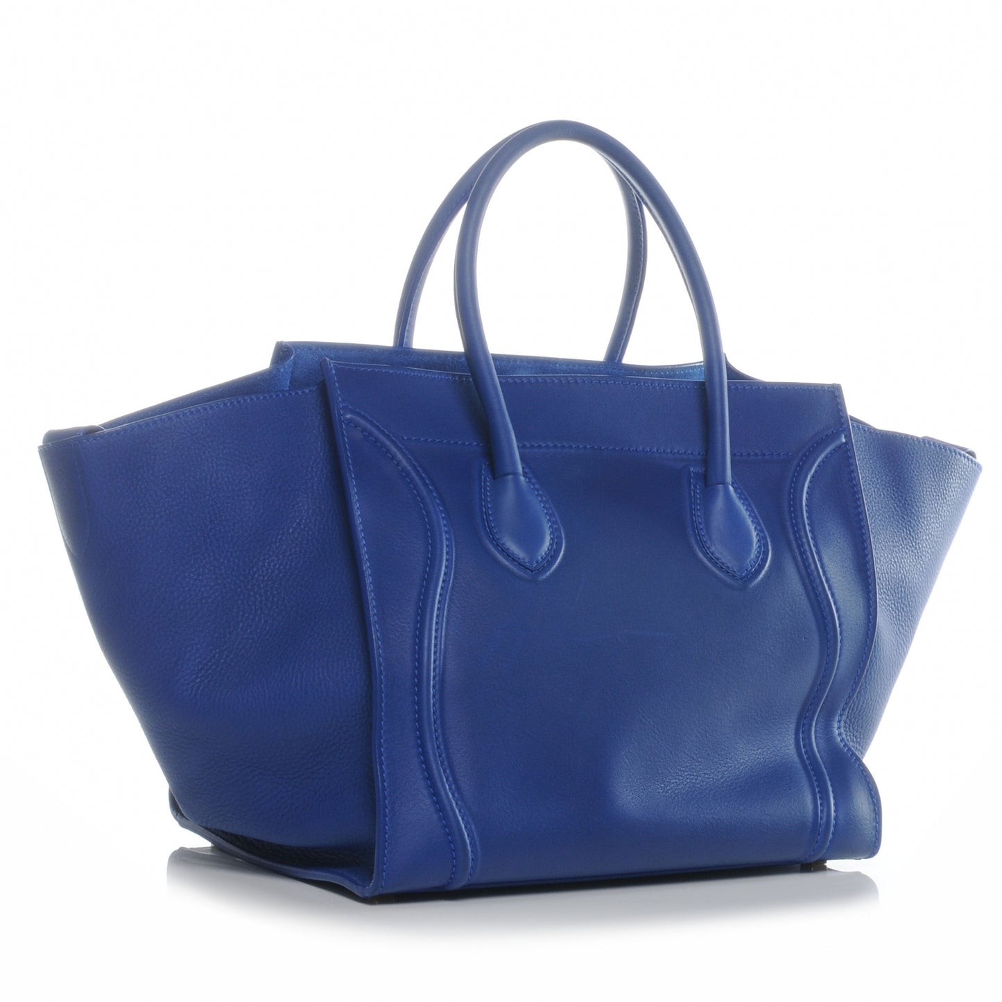 Smooth Calfskin Medium Phantom Luggage Royal Blue