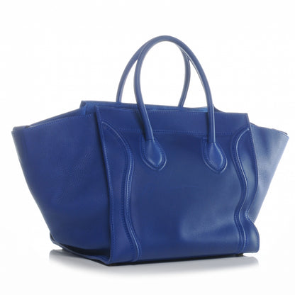 Celine Smooth Calfskin Medium Phantom Luggage Royal Blue 4 of 9