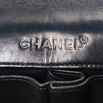 Chanel Lambskin East West Chocolate Bar Flap Black 5 of 10