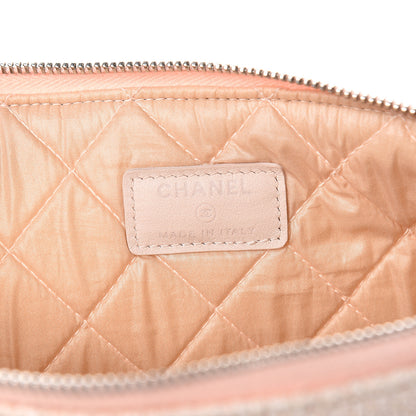 Chanel Canvas Medium Deauville Cosmetic Pouch Pink 8 of 10