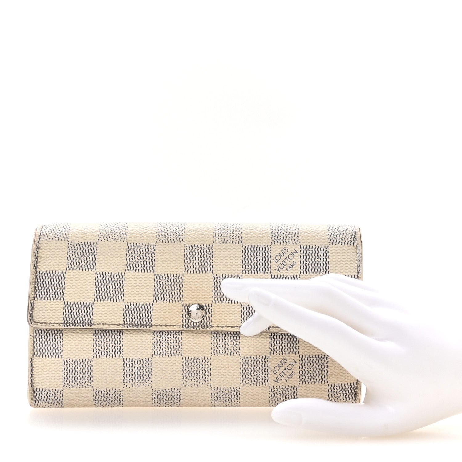 Louis Vuitton Damier Azur Sarah Wallet 2 of 9