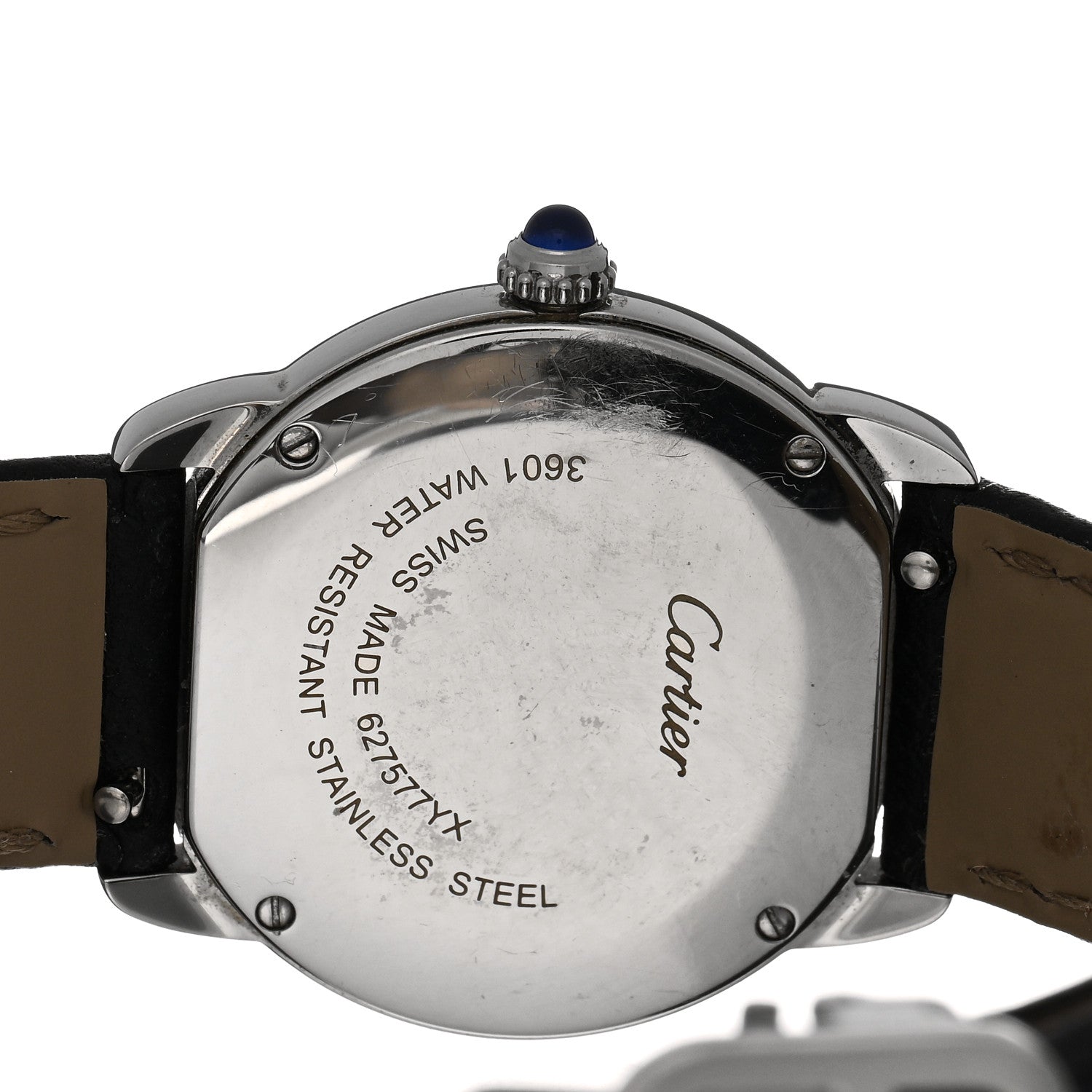 Cartier Stainless Steel Calfskin 29mm Ronde Solo Quartz Watch 4 of 5