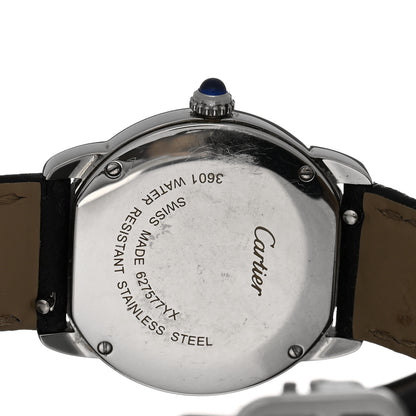 Cartier Stainless Steel Calfskin 29mm Ronde Solo Quartz Watch 4 of 5